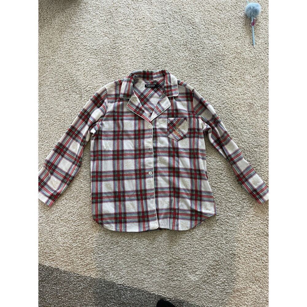 ralph lauren fleece button down shirt